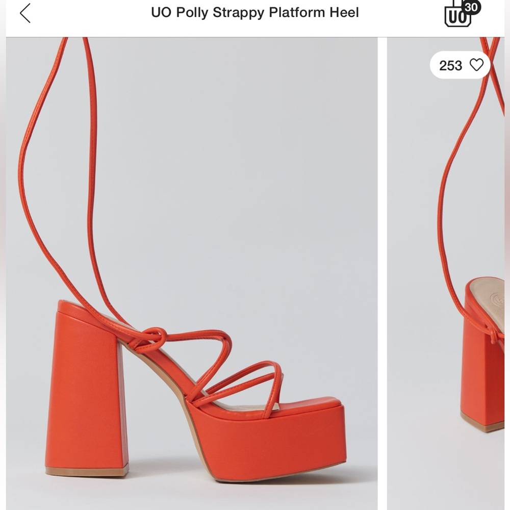 NWT straps platform heels